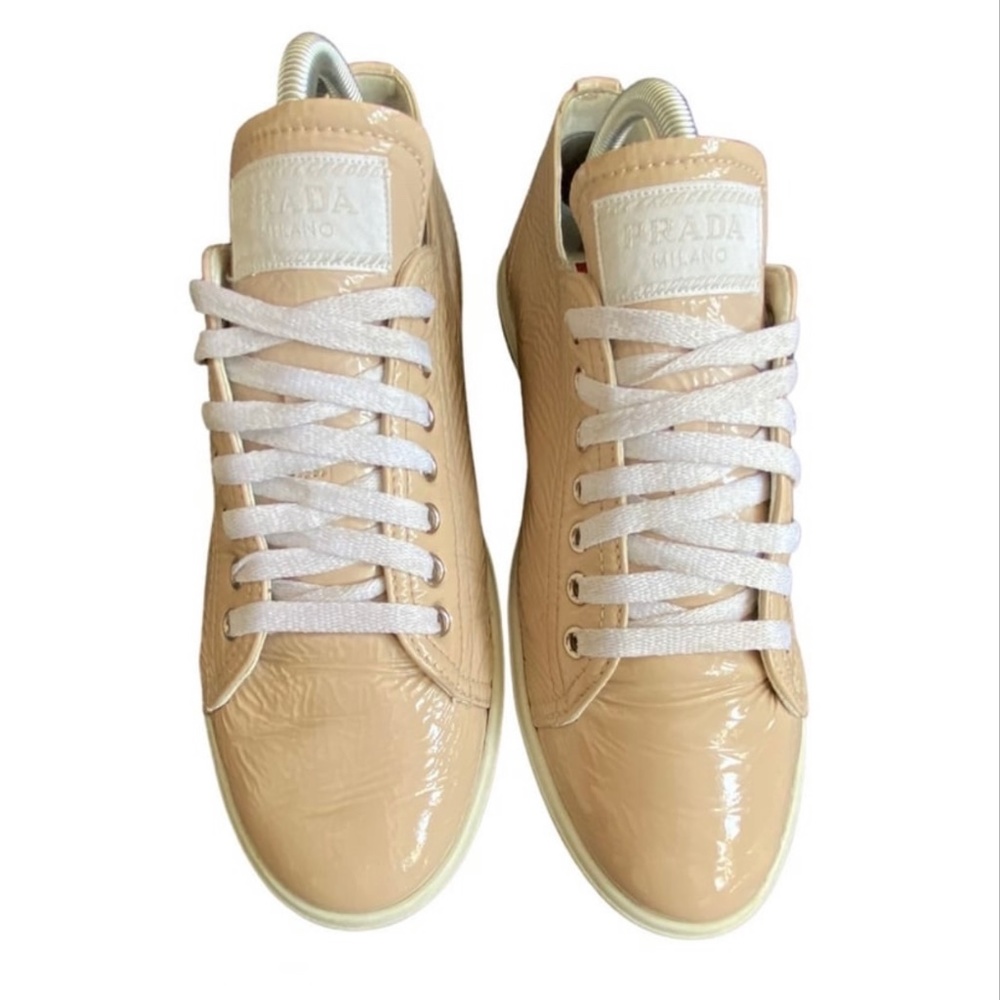 Prada Beige leather sneakers